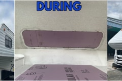 Before, during, and after camper repair